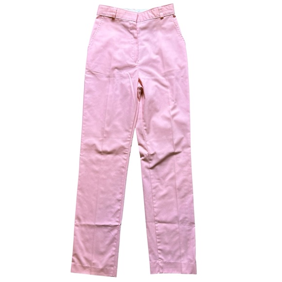 VINTAGE 80s WRANGLER Pink High Waisted Straight Leg Trouser Pants Size 3 - Picture 1 of 8